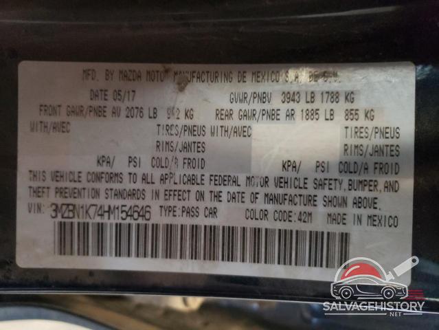 3MZBN1K74HM154646 2017 MAZDA 3 photo no. 12