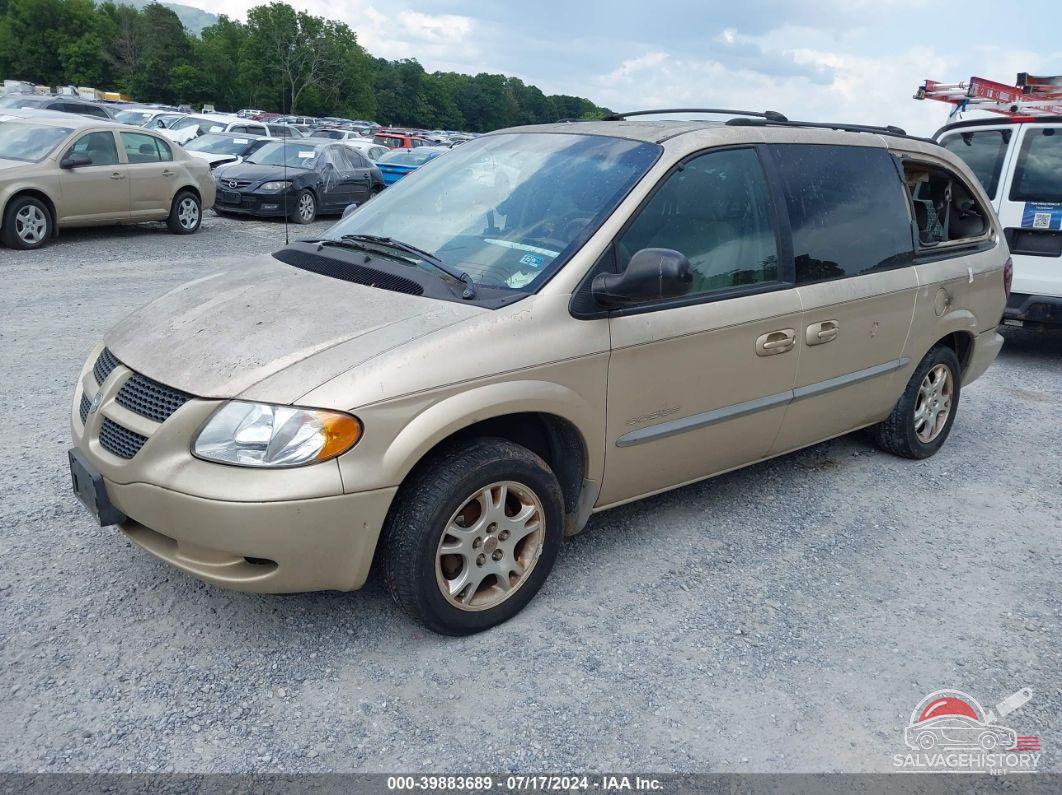 2B4GP74L61R291129 2001 DODGE GRAND CARAVAN photo no. 2