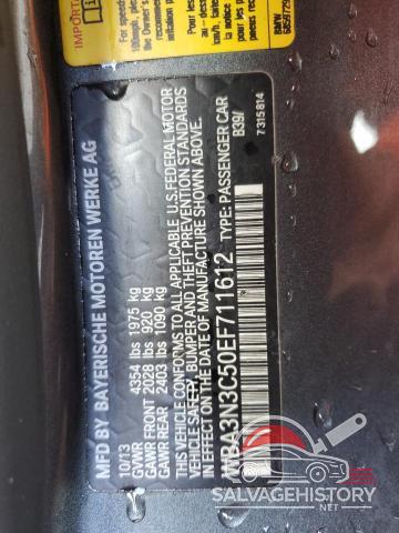 WBA3N3C50EF711612 2014 BMW 4 SERIES photo no. 12